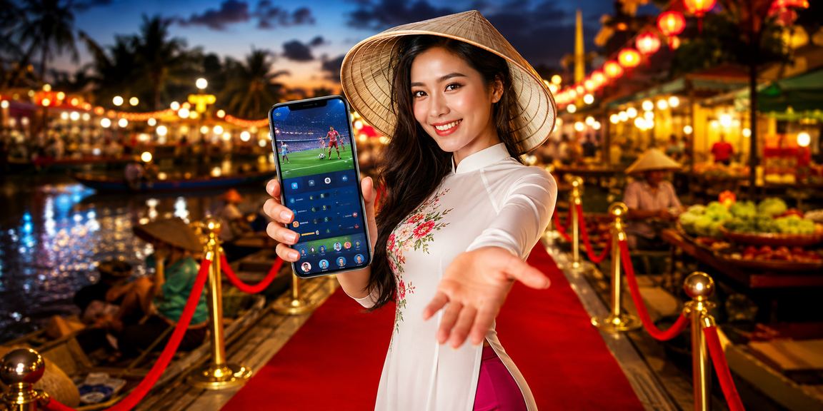 Không khí chợ đêm Mekong gợi bối cảnh xem thể thao bằng di động