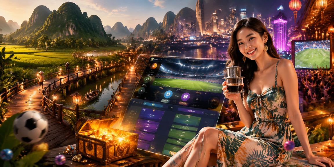 Không gian cà phê Ninh Bình với người dùng xem cá cược trên di động